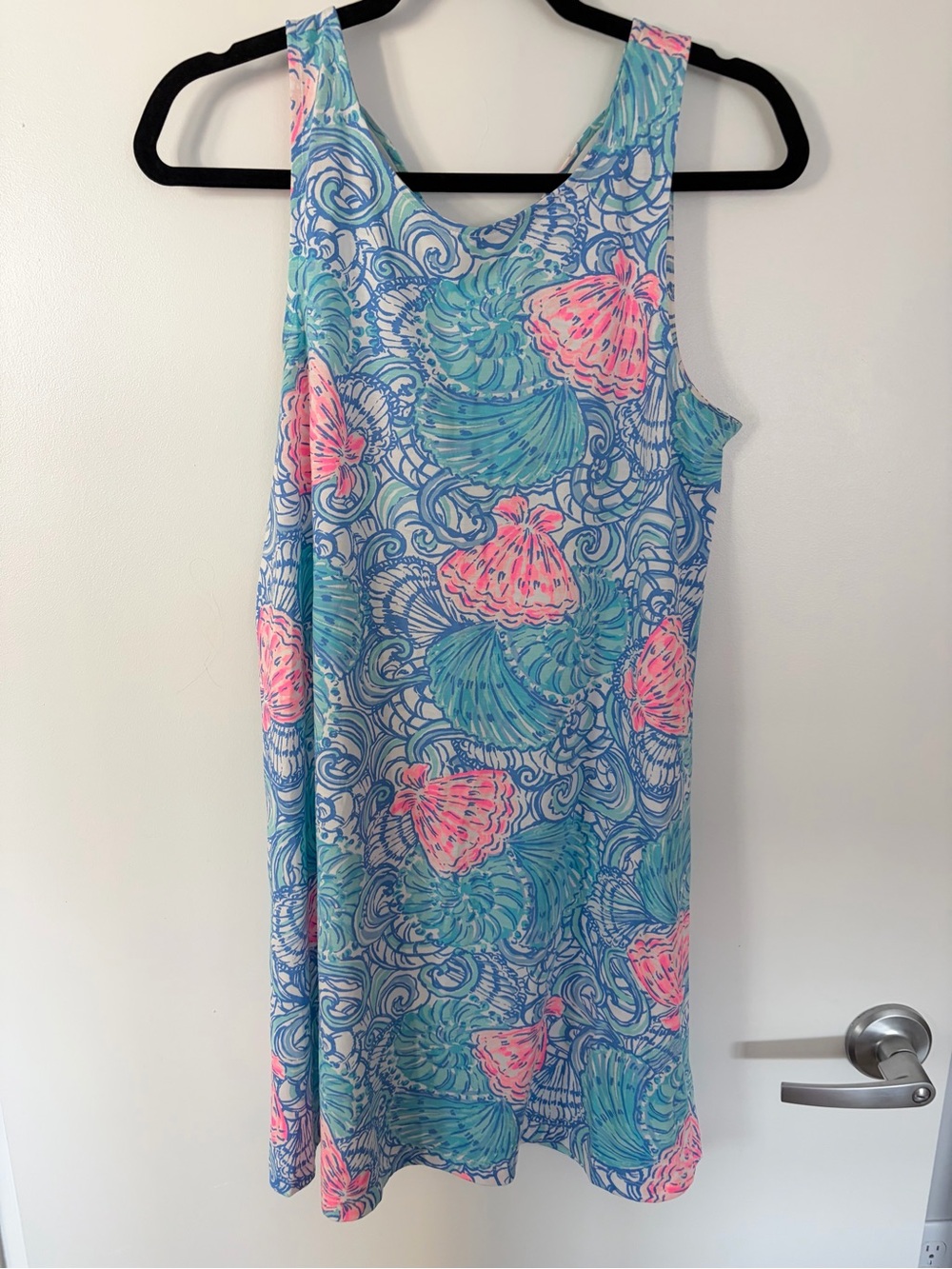 Lily Pulitzer Sleeveless Sea Shell Print Dress in Aqua & Pink
